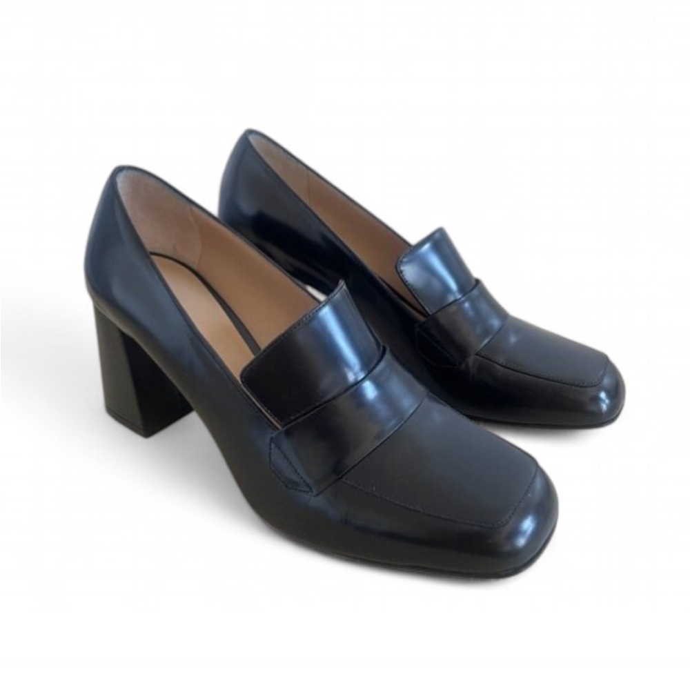 M. GEMI Scuola 70mm block heel loafer